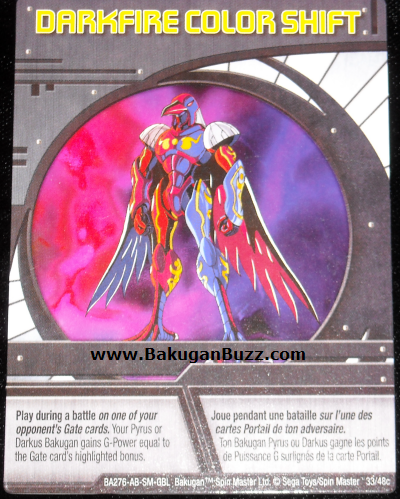 Darkfire Color Shift 33 48c Bakugan 1 48c Card Set